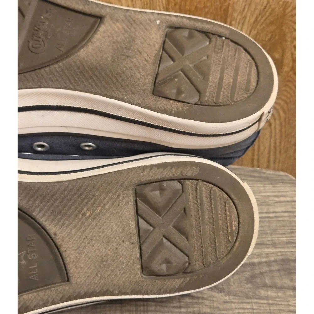 Converse High Top Shoes Sneakers Womens 8.5 Mens 6.6.5 Navy